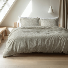 Sale-33DekbedovertrekKatoenFlanel-Claire-Lits-Jumeaux240x220Cm-GrijsAntracietMeerkleurigFlanel-Strepen-SleeptimeElegance-Dekbed-Discounternl