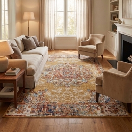 VloerkleedMaderno-Goud120x80cm-Polypropyleen-Dekbed-Discounternl