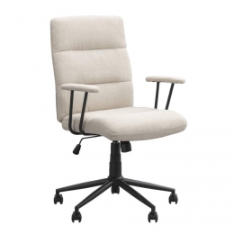 20korting-LeenBakker-BureaustoelPhil-Stof-Beige-64x65x106Cm