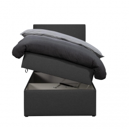 LeenBakker-BoxcombinatieMetOpbergruimteOrebro4-delig-Antraciet-90x200Cm-Stof-Grijs