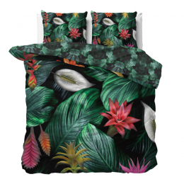 DekbedovertrekKatoen-Satijn-Virginia-Eenpersoons140x200Cm-MeerkleurigGroenKatoen-satijn-Natuur-Manilla-Dekbed-Discounternl