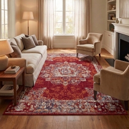 VloerkleedMaderno-Rood120x80cm-Polypropyleen-Dekbed-Discounternl