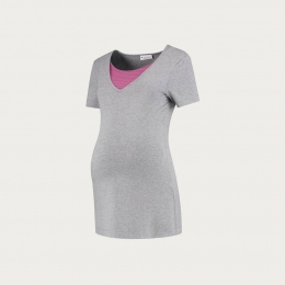 VoedingsshirtStripegrijs