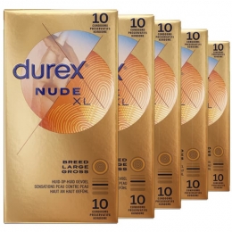 DurexNudeXLCondoomshuid-op-huidGevoelExtraDun60mmlatex