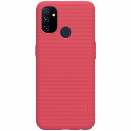 Nillkin-OnePlusNordN100Hoesje-SuperFrostedShield-BackCover-Rood