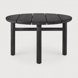 EthnicraftRondeOutdoorBijzettafelQuatroTeakhout59cm-Zwart