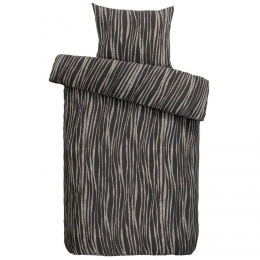 25korting-LeenBakker-DekbedovertrekMilaan-Antraciet-140x200220Cm-PolyesterKatoen-Grijs