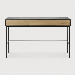 EthnicraftBureauBlackbirdGevernistEikenhout127x41cm-Zwart