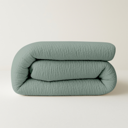 11GratisWasbaarEasyDekbedZonderOvertrek-ZonderOvertrekMousselineGroen-ExclusiefKussensloop-200x200CmTweepersoons-Zydante300GramPer-Dekbed-Discounternl