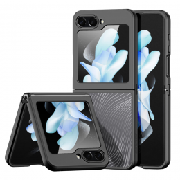 DuxDucis-TelefoonHoesjegeschiktvoordeSamsungZFlip6-BackCover-AimoSeries-Zwart