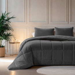 11GratisWasbaarDekbedZonderOvertrek-LazyZonderOvertrekVelvetAntraciet-ExclusiefKussensloop-200x200CmTweepersoons-Sleeptime200GramPer-Dekbed-Discounternl