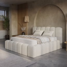 2-PersoonsBoxspringMetOpbergruimte-Harmony-Beige160x200Cm-Pocketveringen-InclusiefTopper-Dekbed-Discounternl