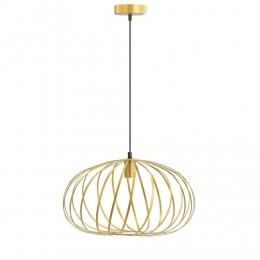 LeenBakker-HanglampPamplonaE27-Goudkleur-25x455Cm-IJzer-Goudkleurig-455x455x120Cm