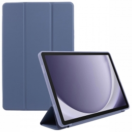 Hoozey-TablethoesgeschiktvoorSamsungGalaxyTabA92023-87Inch-HoneycombTri-foldhoesmetAutoWakefunctie-Siliconen-Paars
