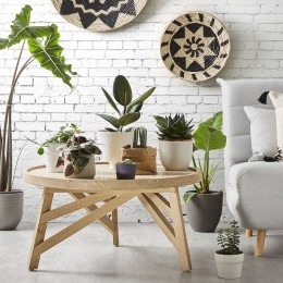 KaveHomeSalontafelTenda80cm-Naturel-Rond-Japandi