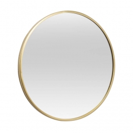 25korting-LeenBakker-SpiegelMadrid-Metaal-40Cm-MetaalGlas-Goudkleurig