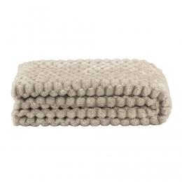 LeenBakker-PlaidCynthia-Ivoor-130x170Cm-Polyester-Beige