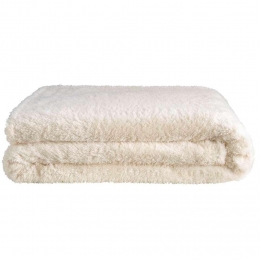 LeenBakker-PlaidVeerle-OffWhite-150x200Cm-Polyester-Beige