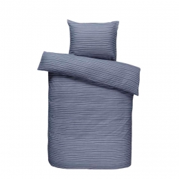 40korting-LeenBakker-DekbedovertrekRees-Blauw-140x200Cm-PolyesterKatoen-Grijs