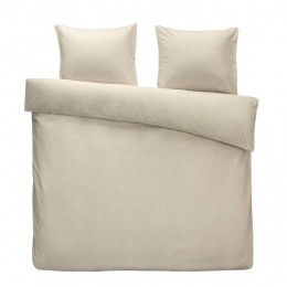 LeenBakker-DekbedovertrekDaan-Zand-200x200220Cm-Katoen-Beige