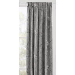 LeenBakker-GordijnstofGillesSemiVerduisterend-Licht-Polyester-Grijs-B140Cm