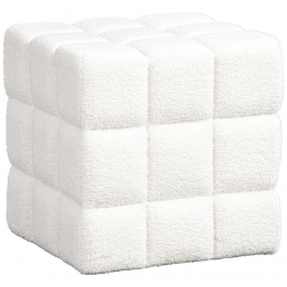 LeenBakker-PoefMarbella-43x43Cm-Stof-Wit