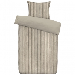LeenBakker-DekbedovertrekFelix-Zandtaupe-140x200220Cm-Polyester-BeigeTaupe