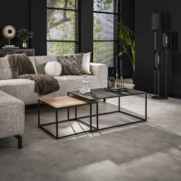 LifestyleFurnSalontafelAlsionAcaciahoutenleisteenSetvan2stuks