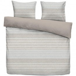 LeenBakker-DekbedovertrekHidde-Beigeblauw-200x220Cm-Polyester-BeigeBlauw