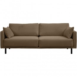 25korting-LeenBakker-BankSiem3-zits-Egon-Stof-Bruin-94x208x83Cm