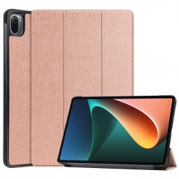 XiaomiMiPad55ProHoes-Tri-FoldBookCase-RoseGoud