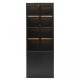 LeenBakker-WandkastVirgil-220x80x40Cm-MDF-Zwart