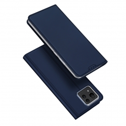DuxDucis-TelefoonHoesjegeschiktvoordeAsusZenfone11Ultra-SkinProBookCase-DonkerBlauw