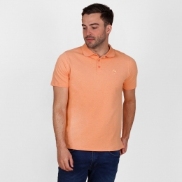 HerenPoloWillemsdorpLichtoranjeMelange