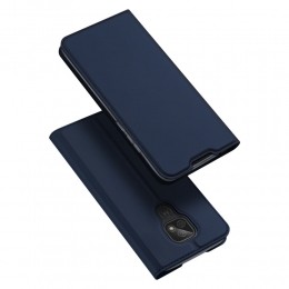 MotorolaMotoE7Hoesje-DuxDucisSkinProBookCase-DonkerBlauw