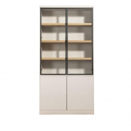 LeenBakker-WandkastVirgil-Zand-220x110x40Cm-MDF-Beige