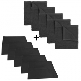 TheOneKeukenset-5xtheedoek5xkeukendoek-Antraciet