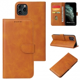 Case2go-HoesjegeschiktvooriPhone11ProMax-WalletBookCase-Ruimtevoor3pasjes-LichtBruin
