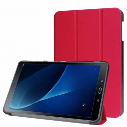 TabletHoesgeschiktvoorSamsungGalaxyTabA10120162018Tri-FoldBookCaseRood