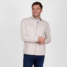 HerenOvershirtAndelZandMelange