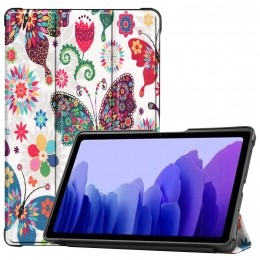 SamsungGalaxyTabA72020Hoes-BookCasemetTPUcover-Vlinders