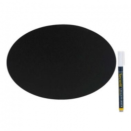 MemobordOvaalstift-zwart-22x25cm