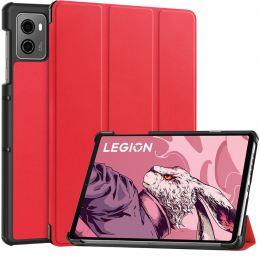 Case2go-TablethoesgeschiktvoorLenovoLegionTab2023-Tri-foldhoes-AutoWakefunctie-Rood