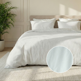 DekbedovertrekEmbossedGeometric-Wit-Lits-Jumeaux240x220Cm-WitMicrovezel-Effen-Zydante-Dekbed-Discounternl