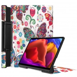TabletHoesgeschiktvoorLenovoYogaTab132021-Tri-FoldBookCase-Vlinders