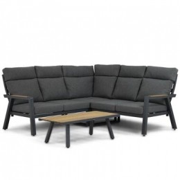 Hoekloungeset5personenAluminiumteakGrijsLifestyleGardenFurniture