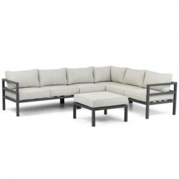 Hoekloungeset6personenAluminiumGrijsLifestyleGardenFurnitureRodenzo