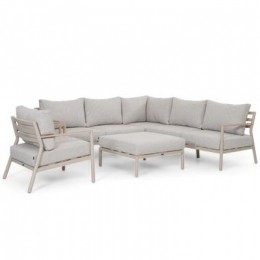 Hoekloungeset6personenAluminiumTaupeLifestyleGardenFurnitureVerano