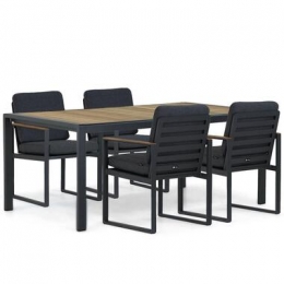 Tuinset4personen180cmAluminiumGrijsSantikaFurnitureSoray