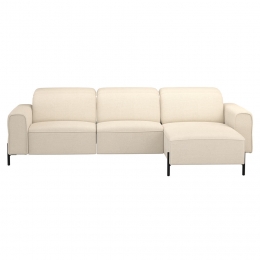 20korting-LeenBakker-HoekbankDaveRechts-ElektrischVerstelbaar-Stof-Crme-172x275x79Cm